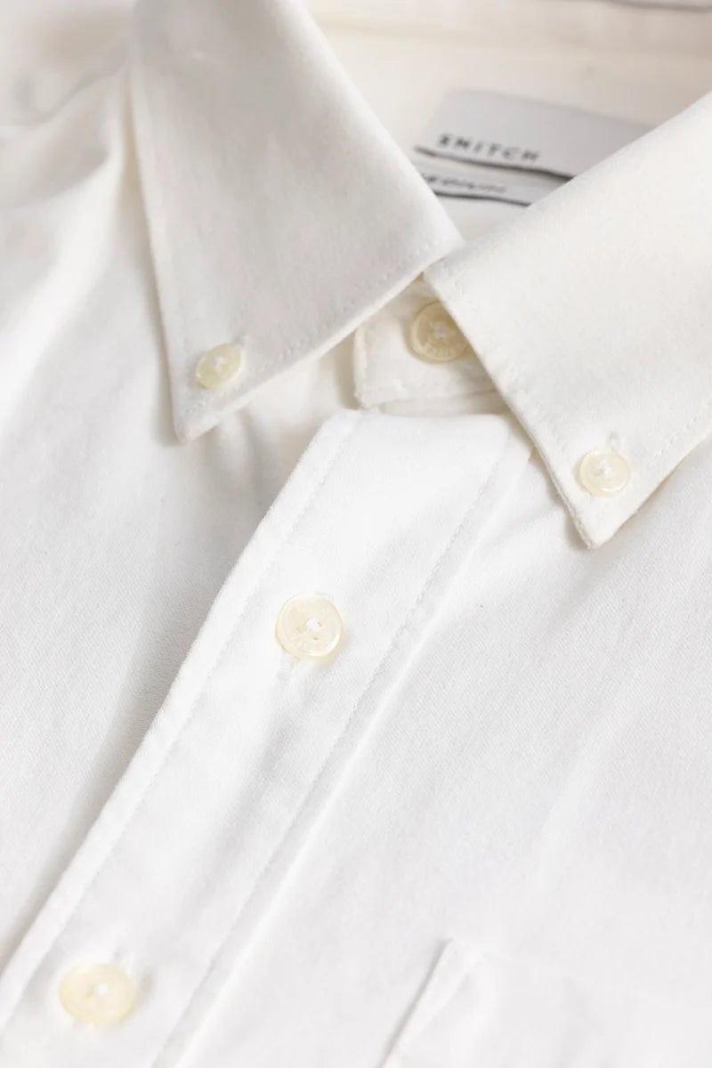 سنيتش قميص شيرتولو أبيض سادة - Image 2